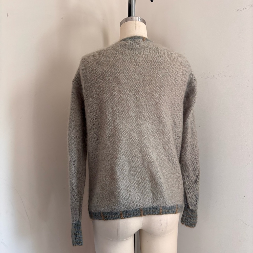 Vintage Cozy Multicolor Knit Wool Cardigan - Picture 6 of 9